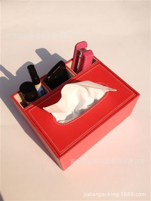 匠心獨具，點亮家居藝術 探索東莞嘉聯包裝的紅色多功能皮質紙巾盒
